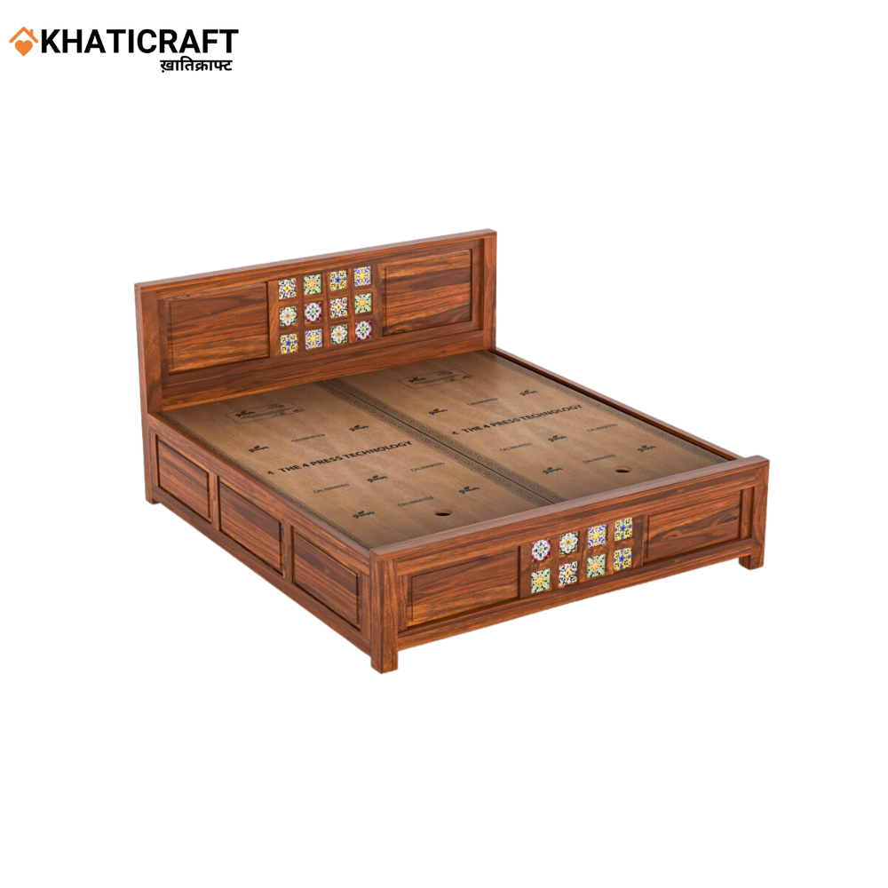 Chitra Solid Wood Sheesham Bed