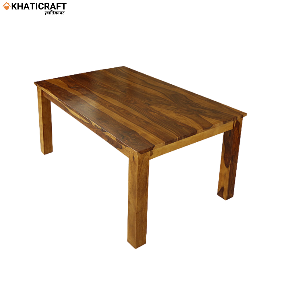 Hina Hana Solid Wood Sheesham 6 Seater Dining Set with Cushioned Bench