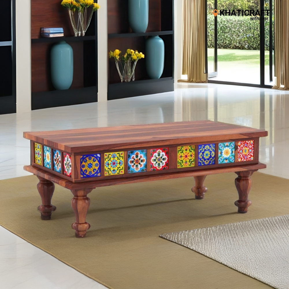 Chitra Solid Wood Sheesham Coffee Table