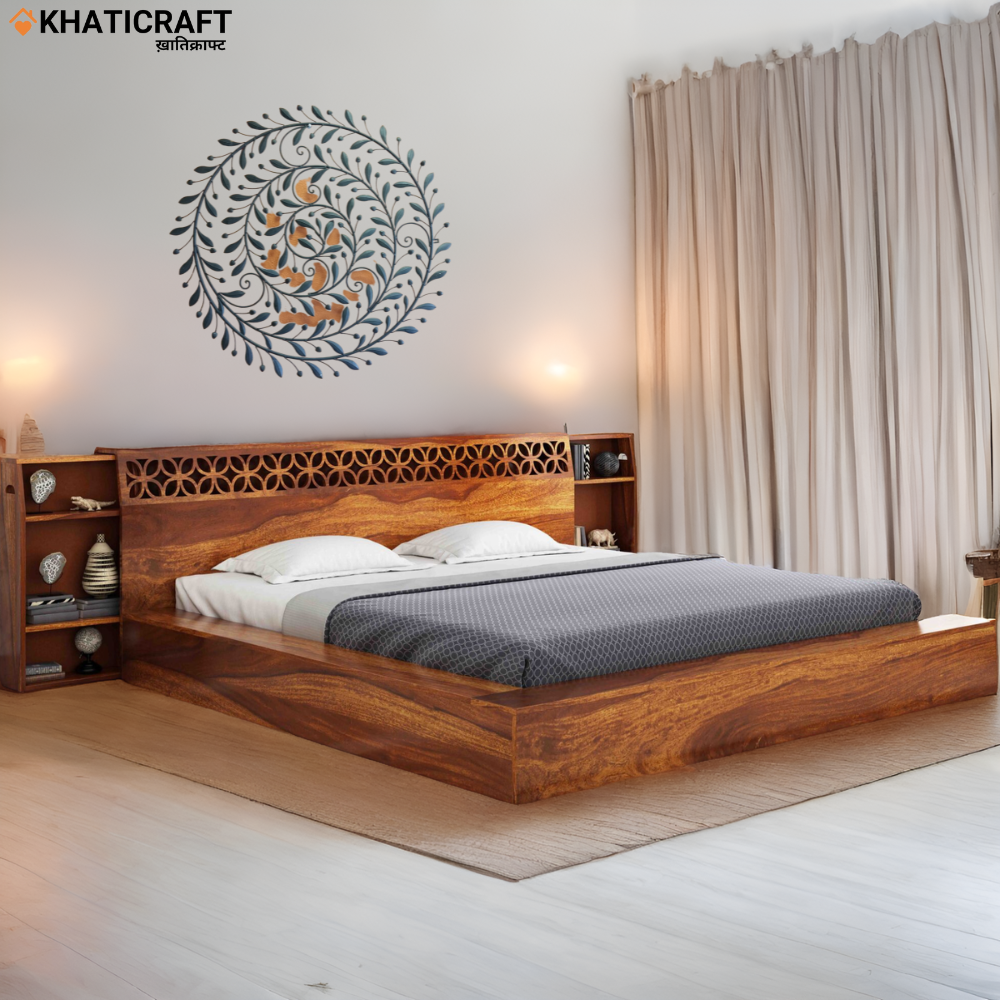 Nura Solid Wood Sheesham Bed