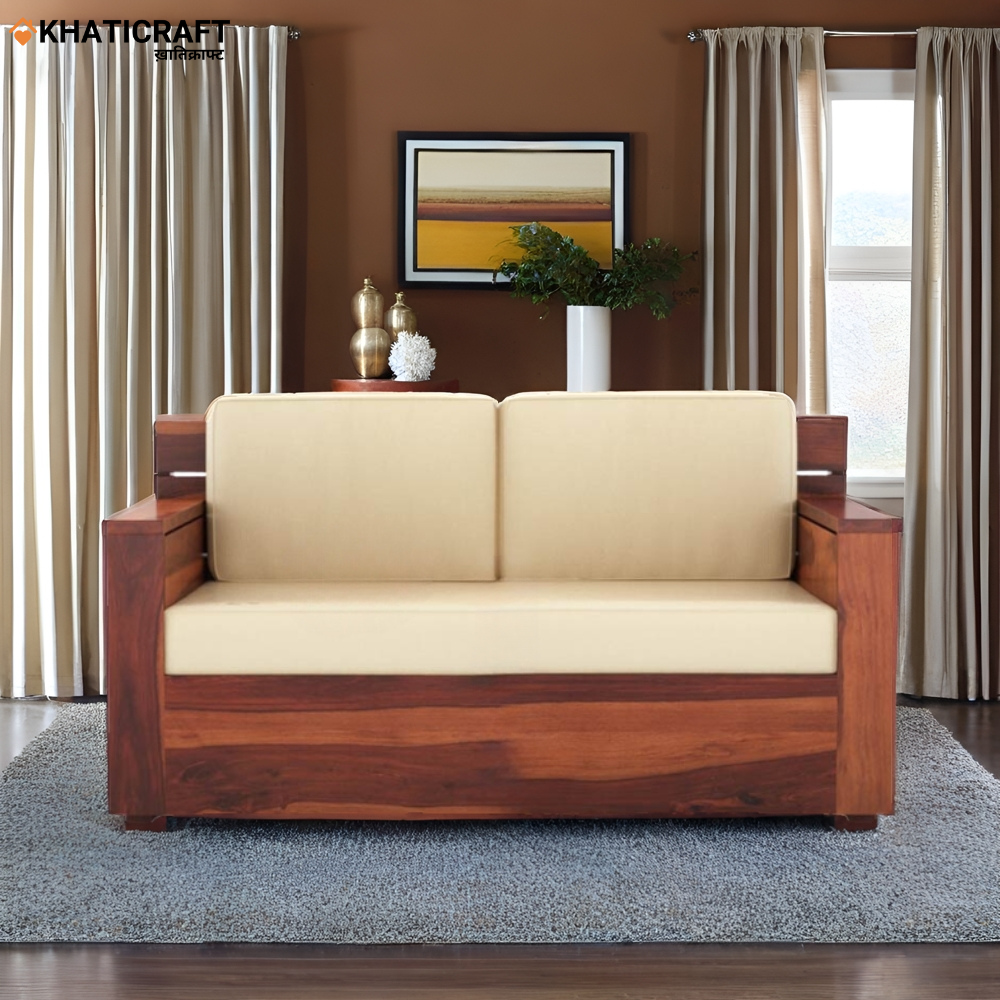 Tadoba Solid Wood Sheesham 2 Seater Sofa