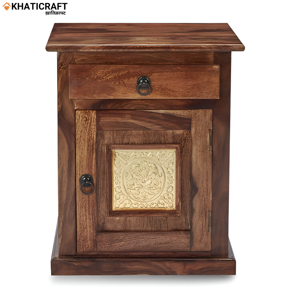 Swarn Solid Wood Sheesham Bedside Table