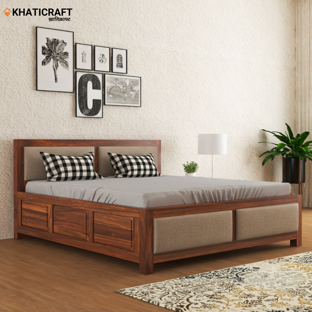 Kalp Solid Wood Sheesham Bed