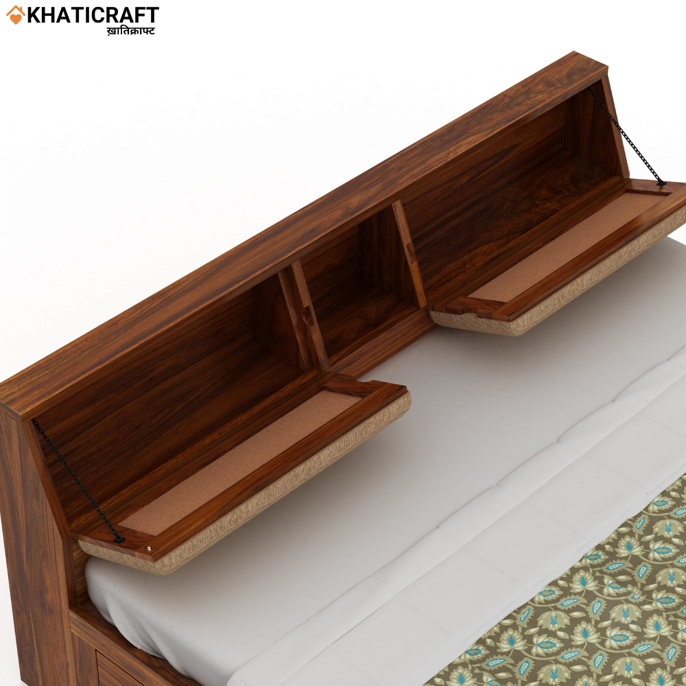 Ikshya Solid Wood Sheesham Bed