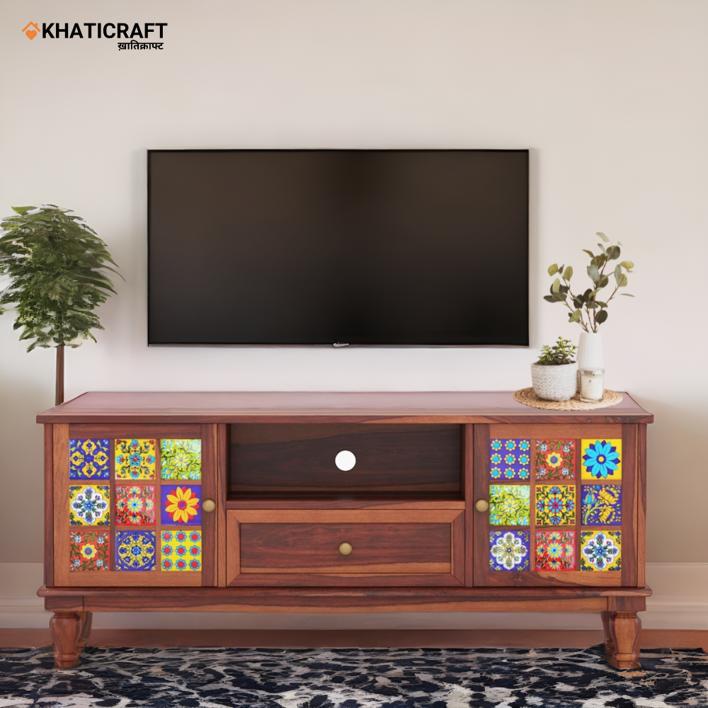 Chitra Solid Wood Sheesham TV Unit