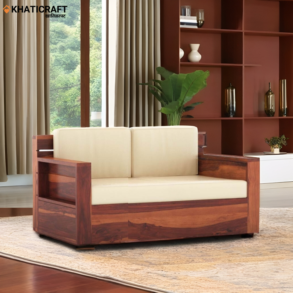 Tadoba Solid Wood Sheesham 2 Seater Sofa