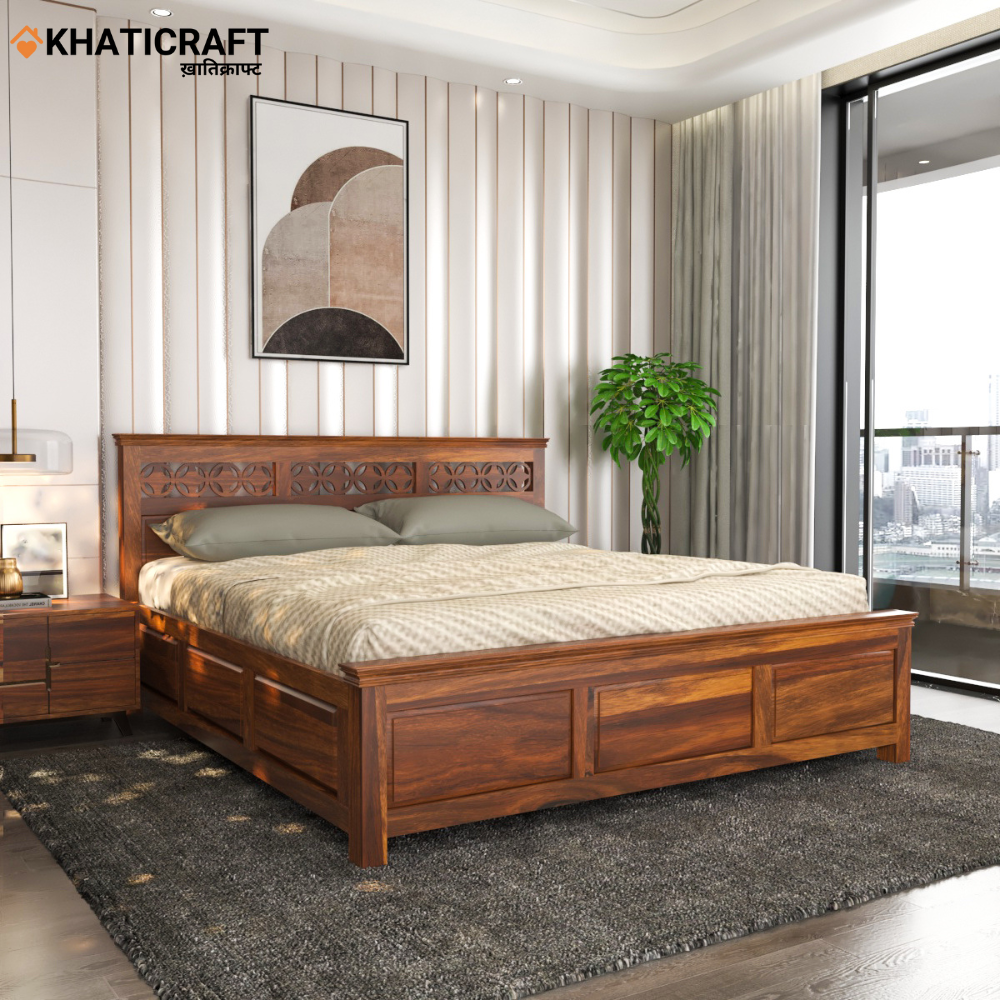 Mira Solid Wood Sheesham Bed