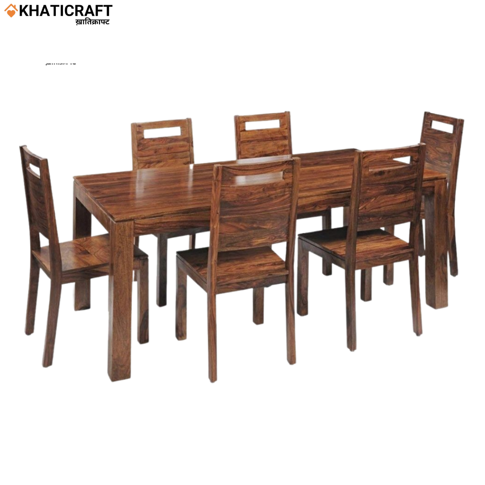 Hina Niru Solid Wood Sheesham 6 Seater Dining Set