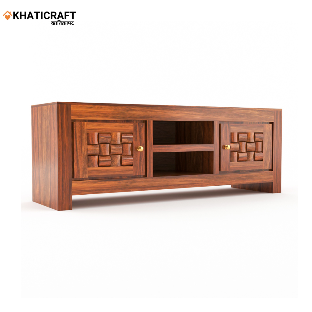 Niwar Solid Wood Sheesham TV Unit