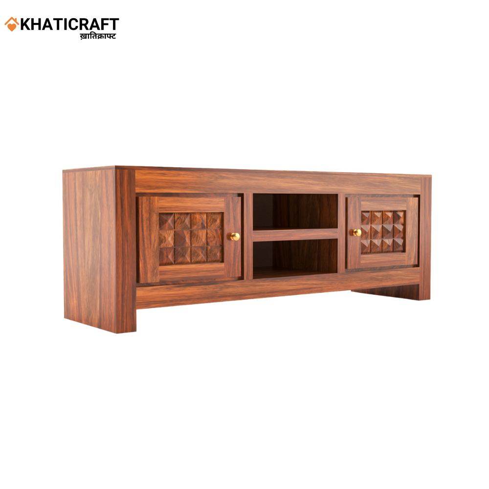 Stupa Solid Wood Sheesham TV Unit