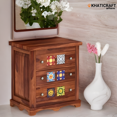 Chitra Solid Wood Sheesham Chest of Drawer