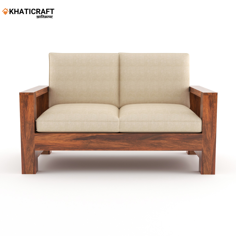 Dhara Solid Wood Sheesham 2 Seater Sofa