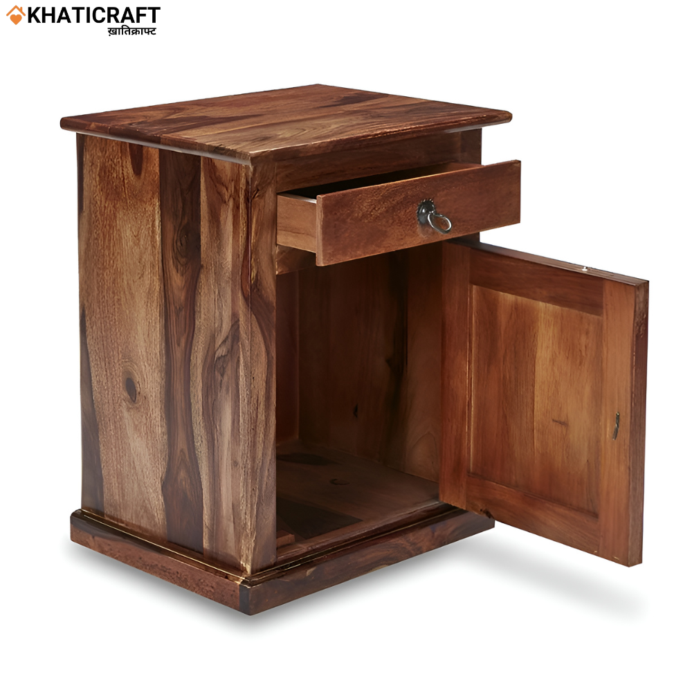 Swarn Solid Wood Sheesham Bedside Table