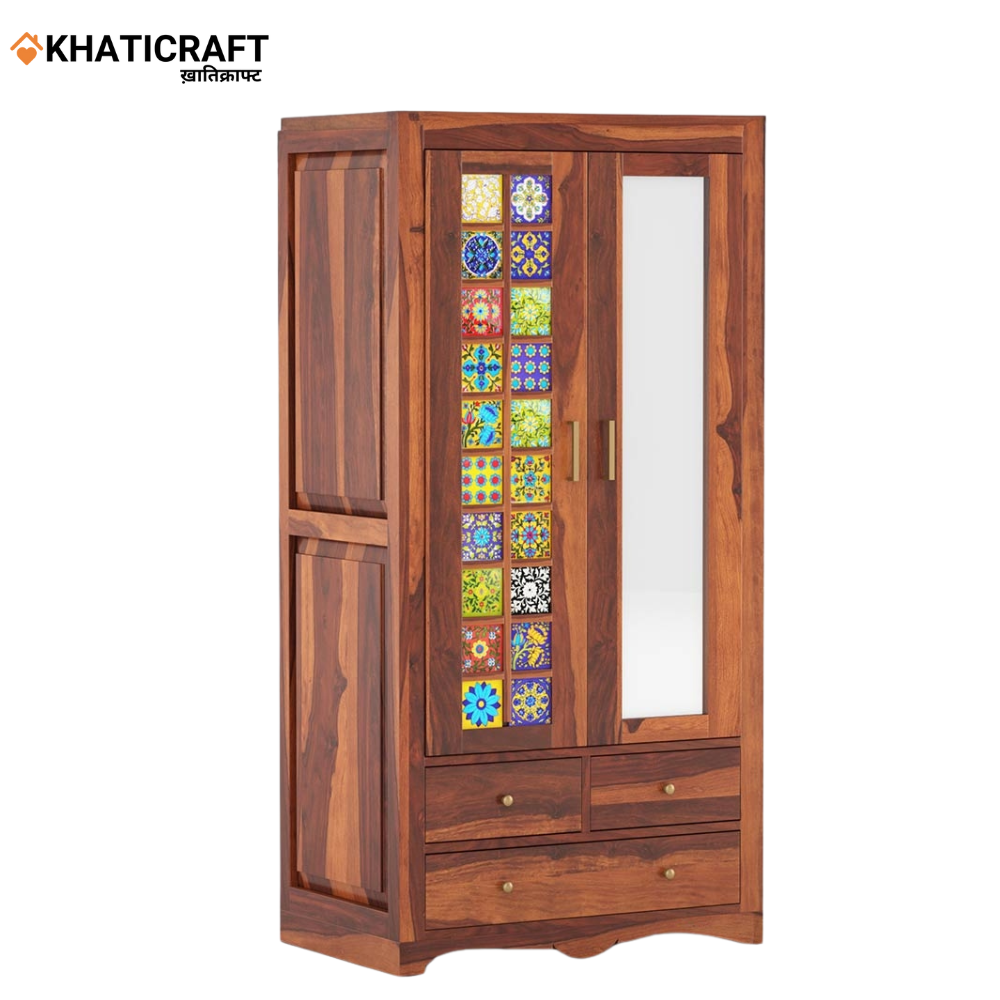 Chitra Solid Wood Sheesham Wardrobe