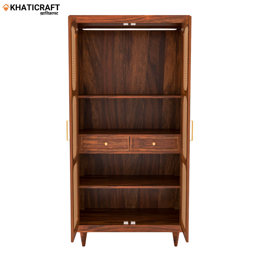 Rukm Solid Wood Sheesham Wardrobe