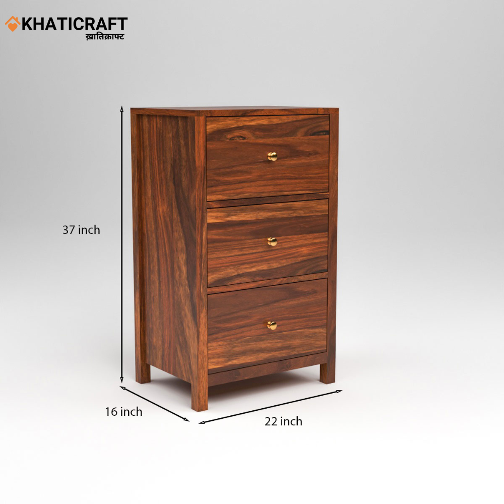 Ziya Solid Wood Sheesham Chest of Drawer