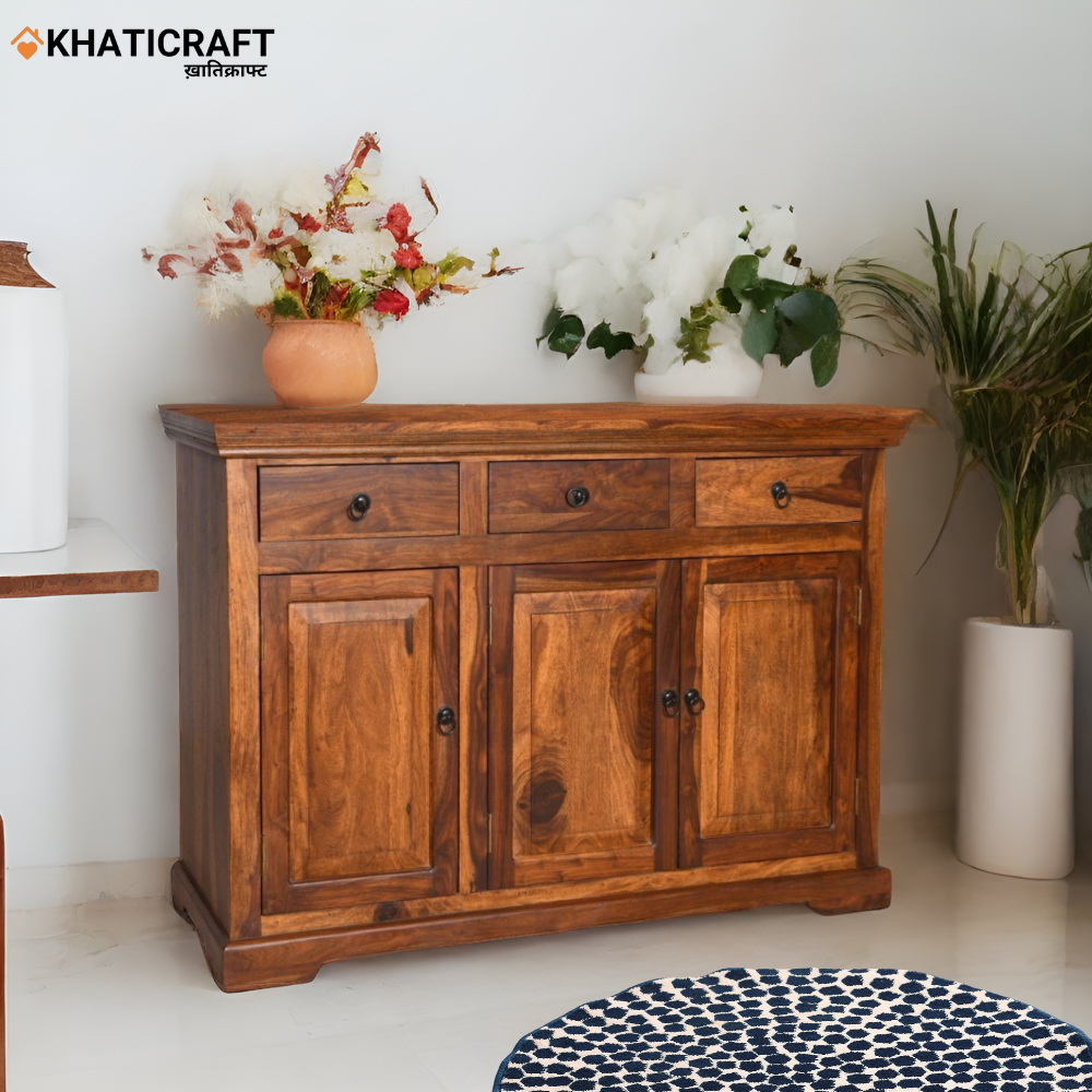 Nitya 5 Feet Solid Wood Sheesham Sideboard