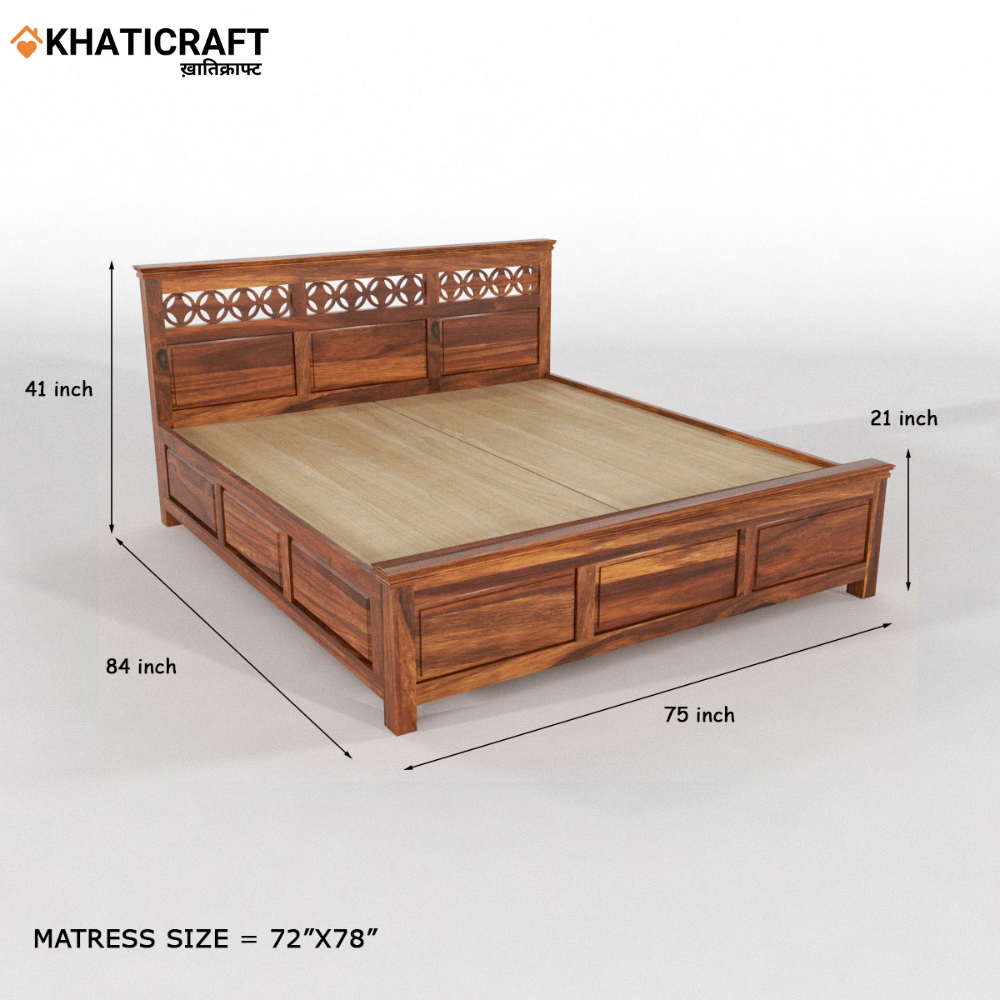 Mira Solid Wood Sheesham Bed