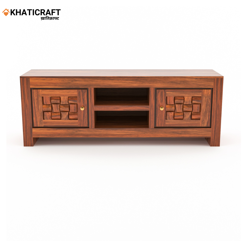 Niwar Solid Wood Sheesham TV Unit