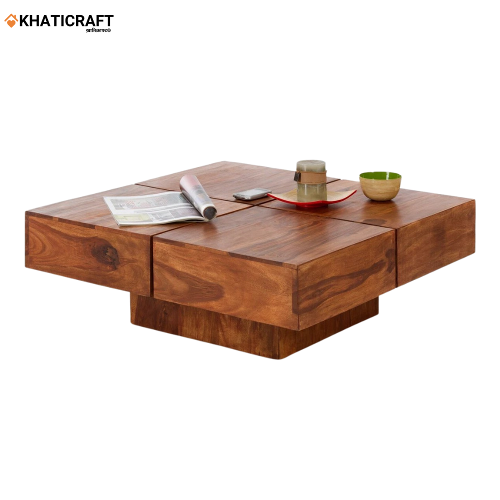 Hima Solid Wood Sheesham Coffee Table