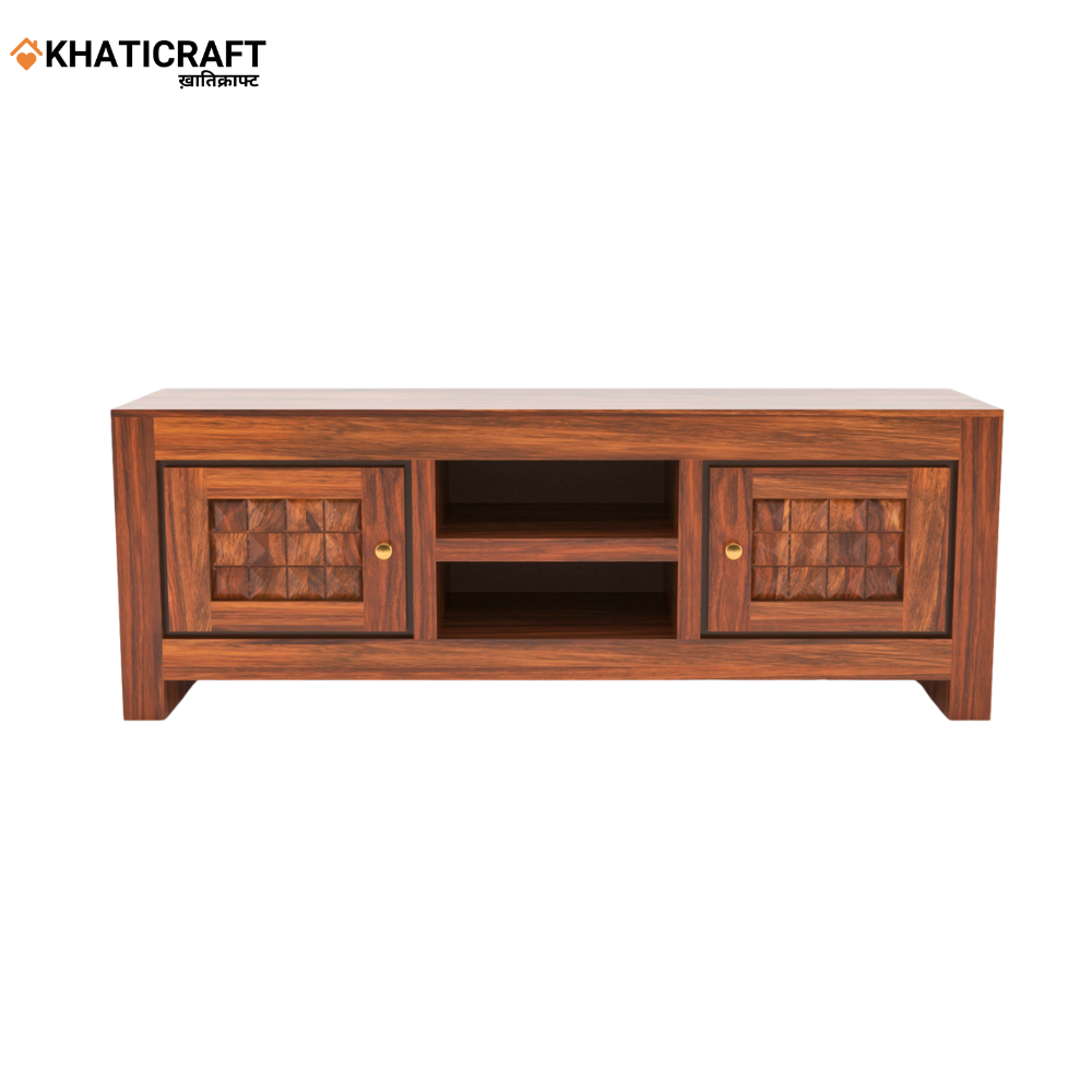 Stupa Solid Wood Sheesham TV Unit