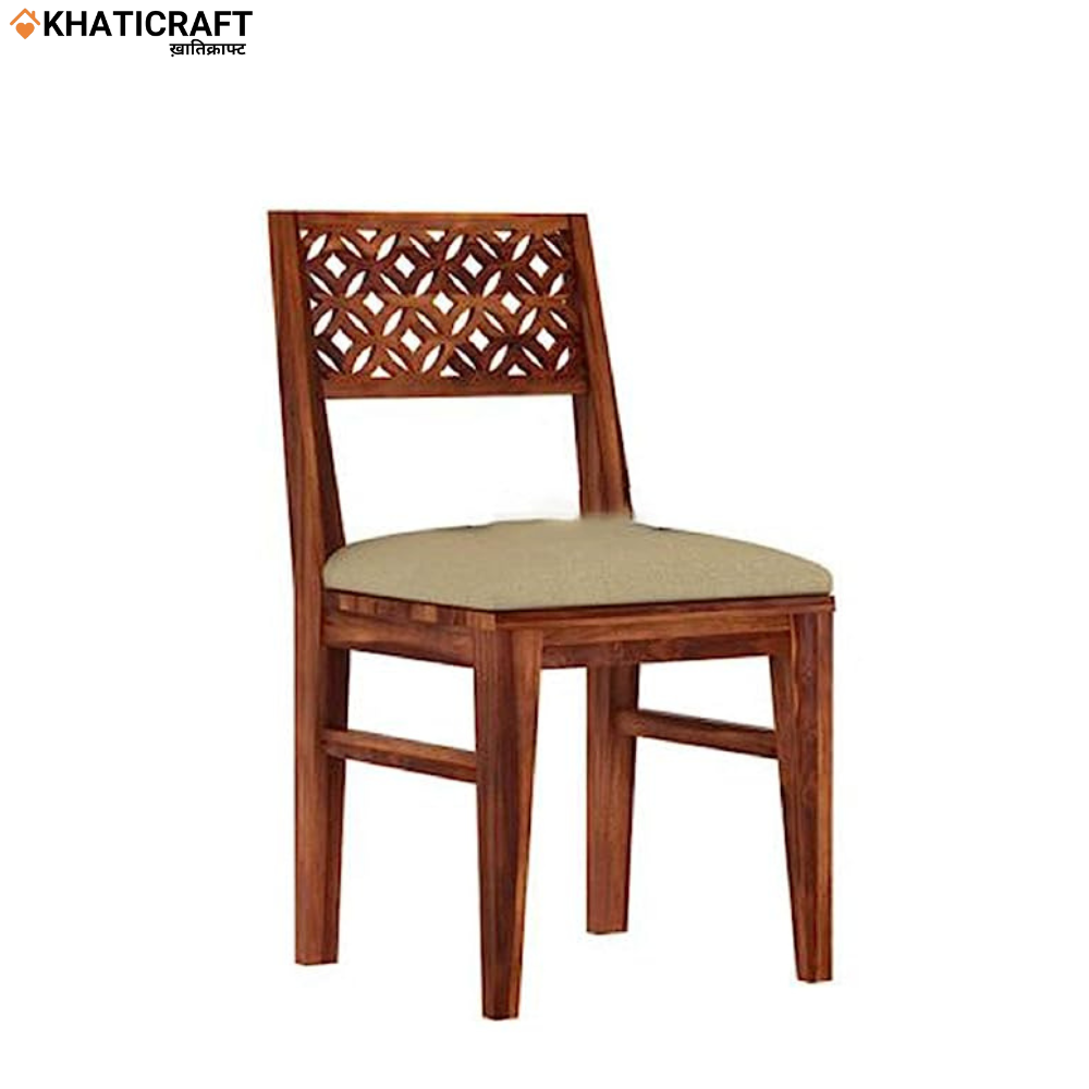 Mira Solid Wood Sheesham 4 Seater Dining Set with Cushion
