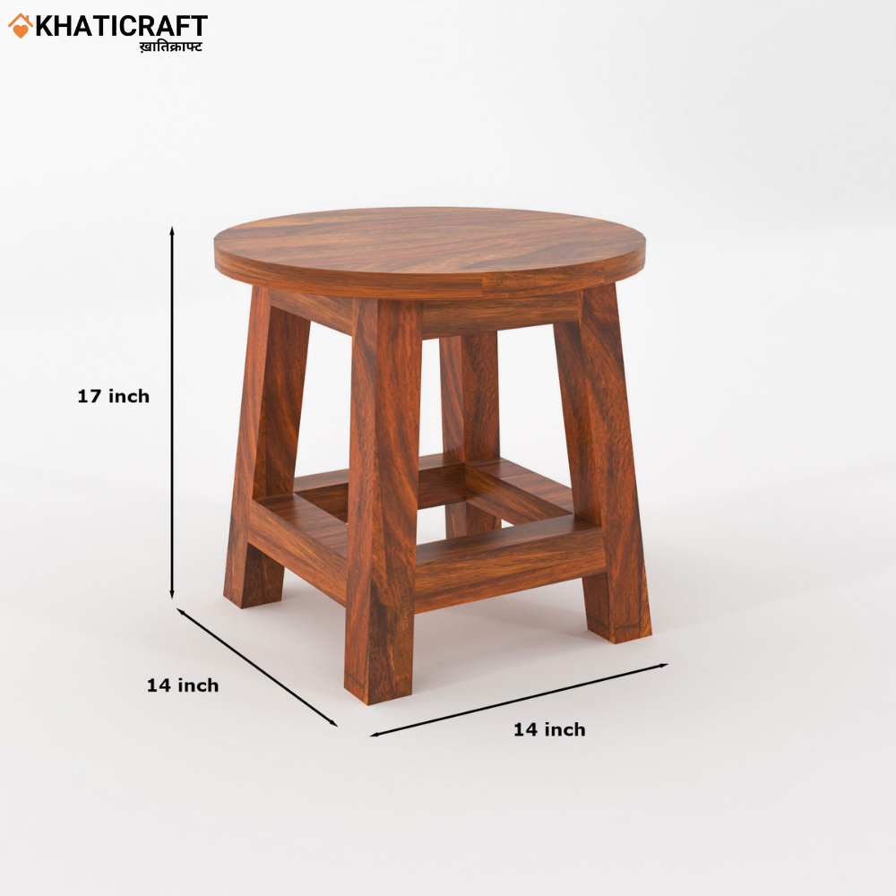 Chaita Solid Wood Sheesham Stool