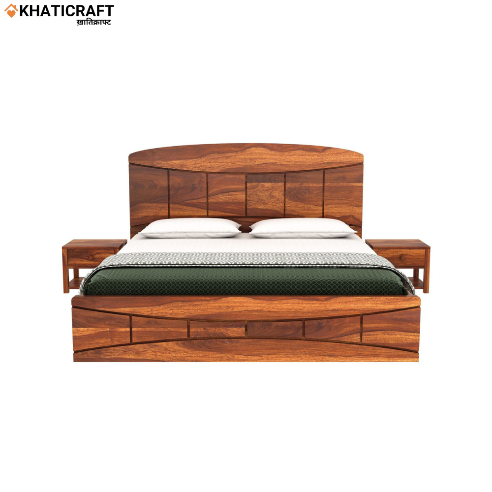 Maan Solid Wood Sheesham Without Storage Bed