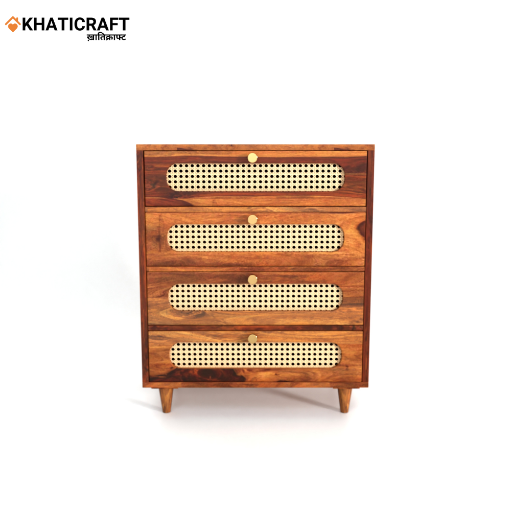 Rukm Solid Wood Sheesham Chest of Drawer