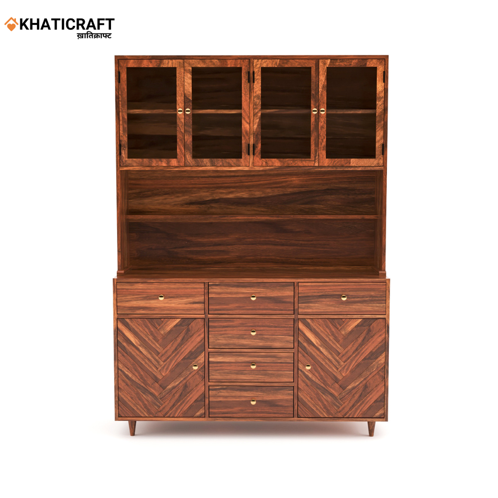 Antara Solid Wood Sheesham Crockery Unit