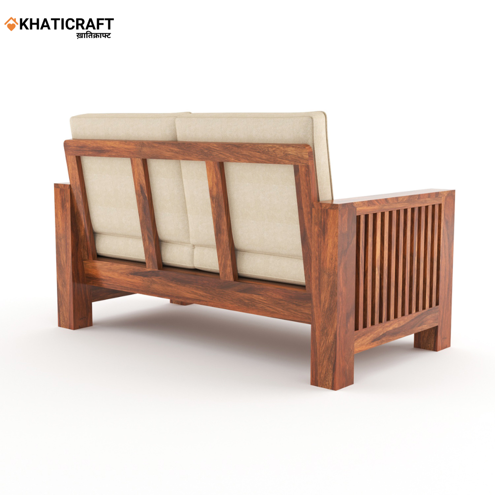 Dhara Solid Wood Sheesham 2 Seater Sofa