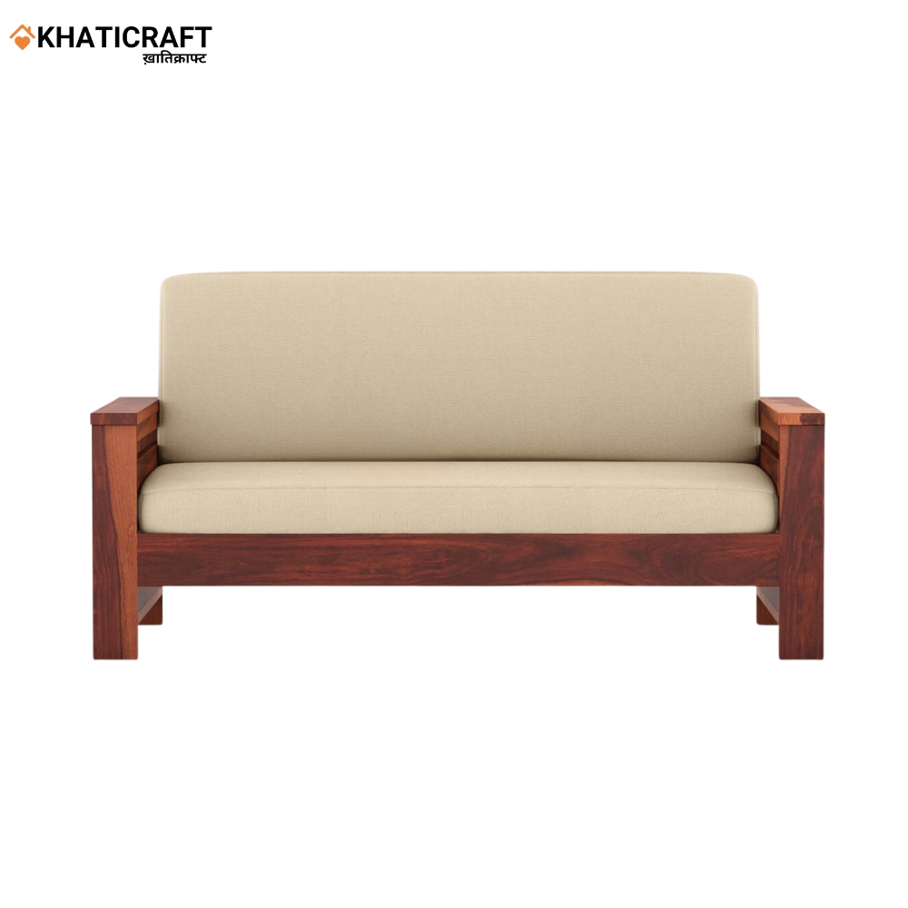 Molai Solid Wood Sheesham 2 Seater Sofa