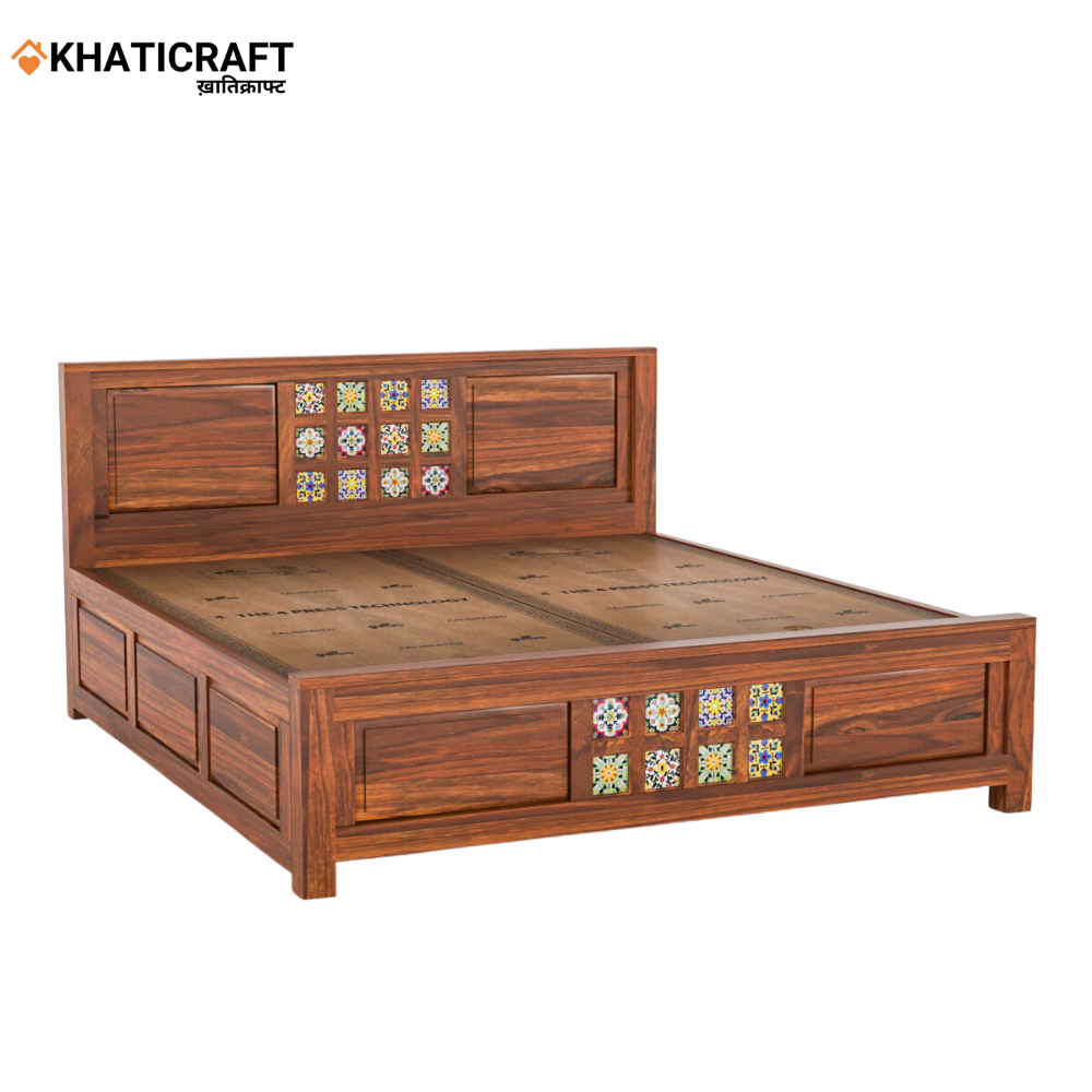 Chitra Solid Wood Sheesham Bed