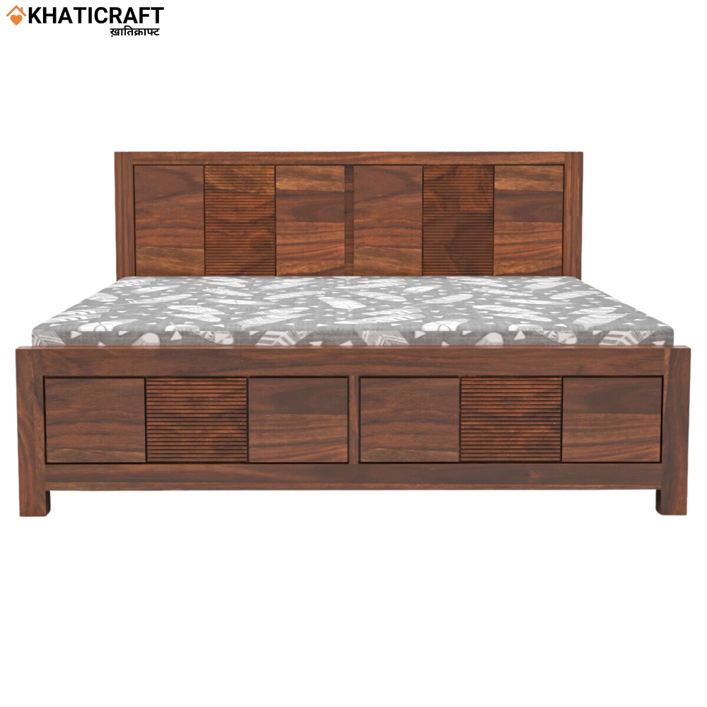 Amol Solid Wood Sheesham Bed