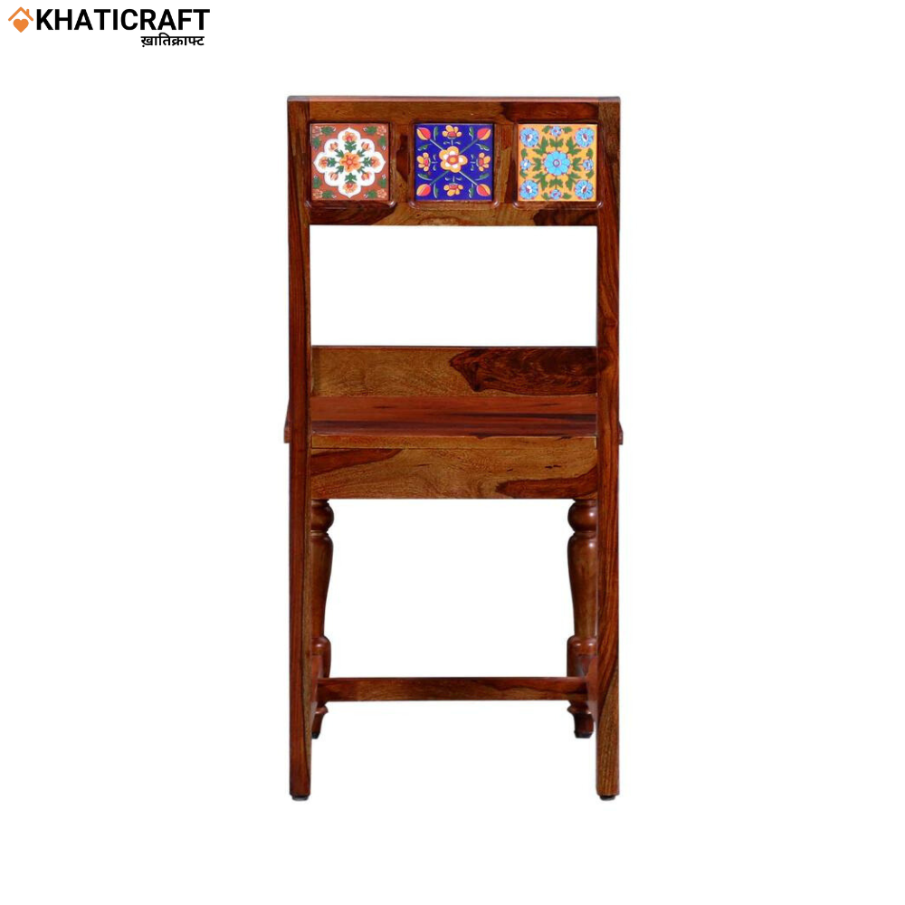 Chitra Solid Wood Sheesham 4 Seater Dining Set