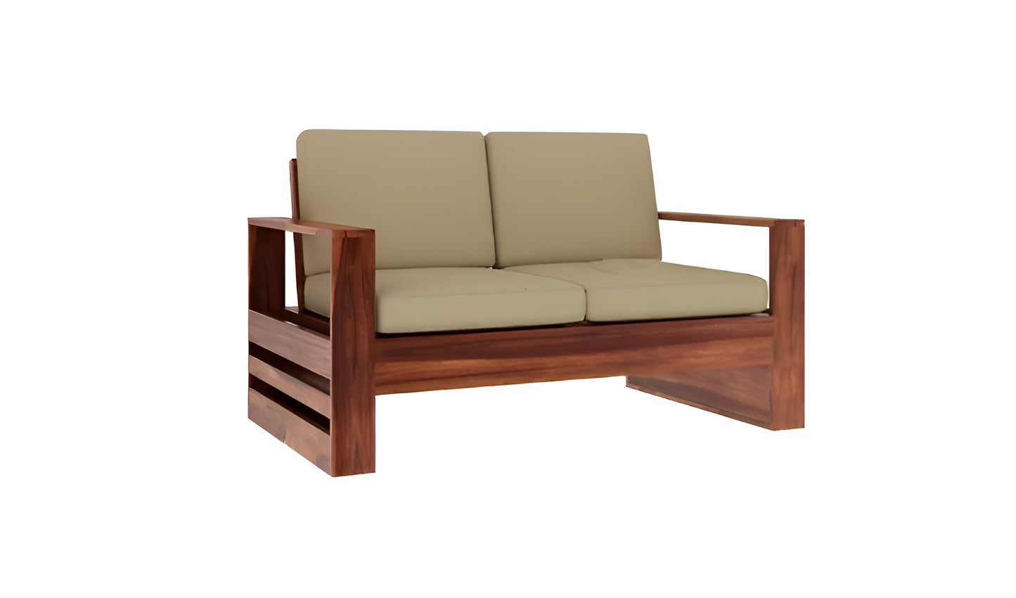 Vitra Solid Wood Sheesham 5 Seater Sofa
