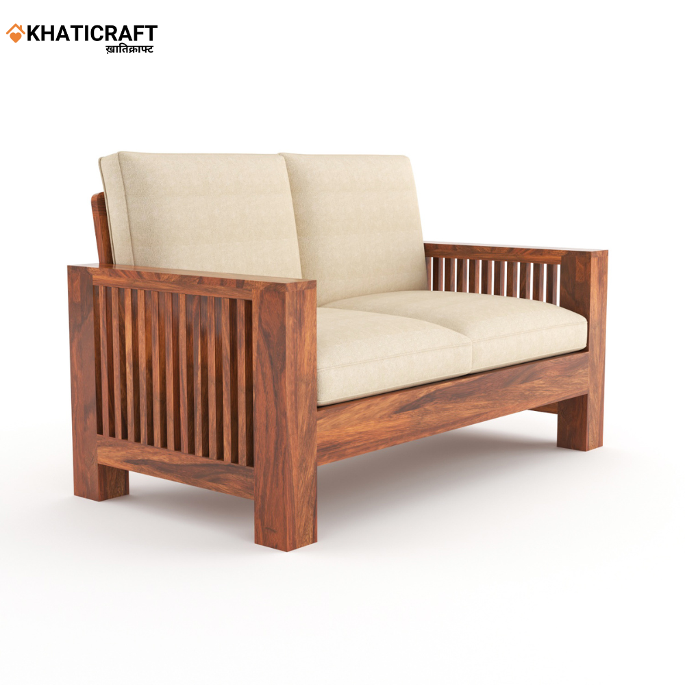 Dhara Solid Wood Sheesham 2 Seater Sofa