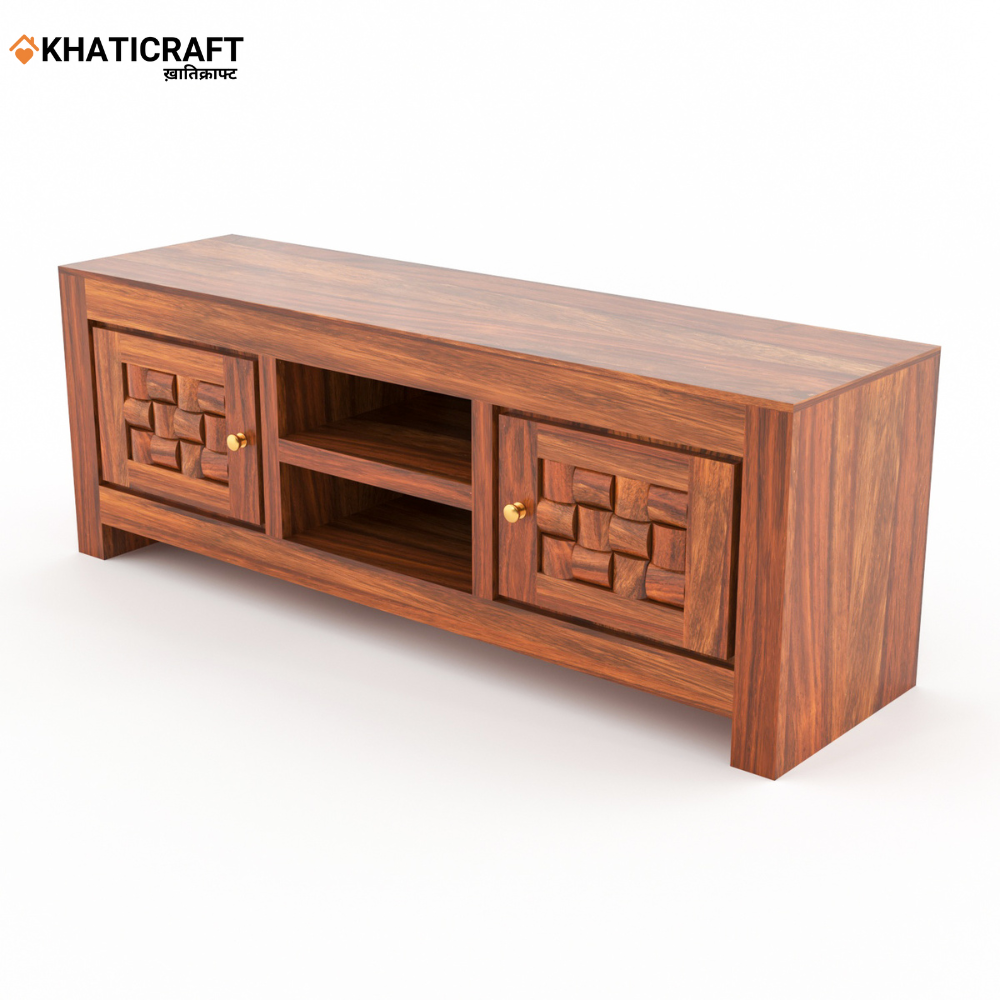 Niwar Solid Wood Sheesham TV Unit