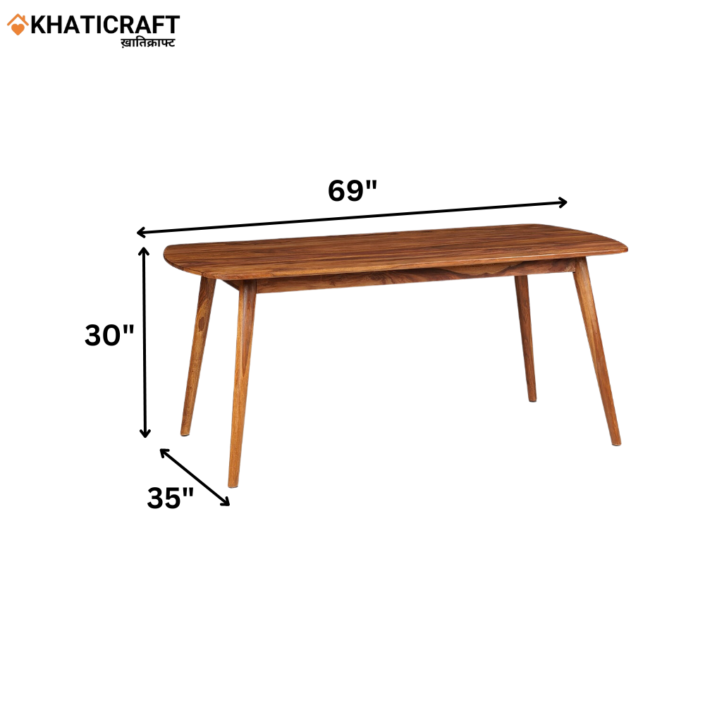 Kian Solid Wood Sheesham 6 Seater Dining Set With bench