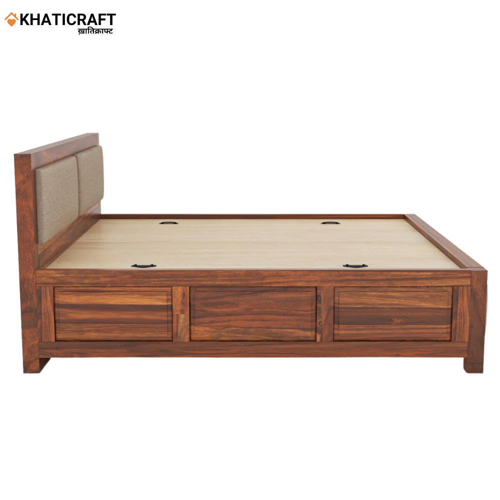 Kalp Solid Wood Sheesham Bed