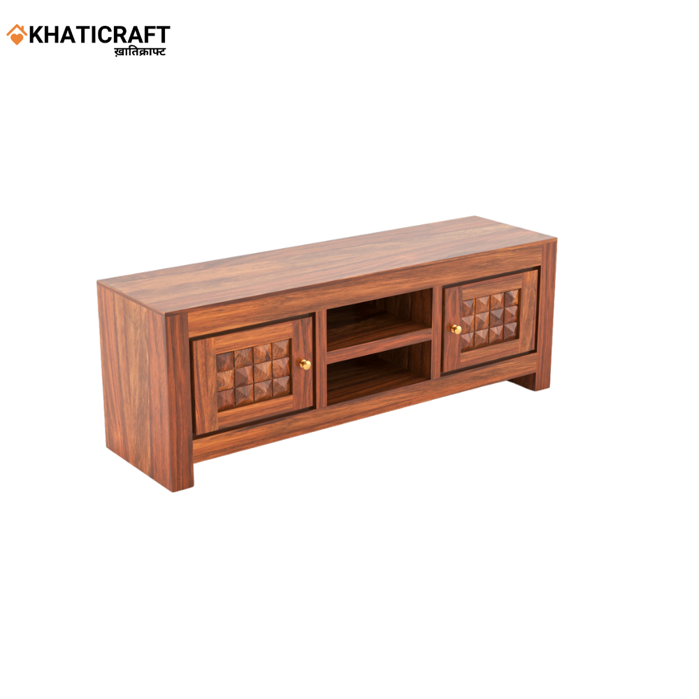 Stupa Solid Wood Sheesham TV Unit