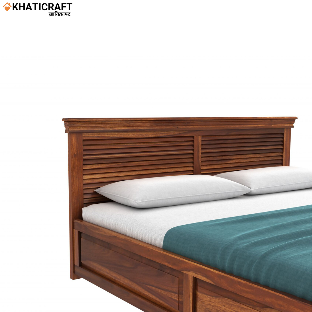 Daksha Solid Wood Sheesham Bed