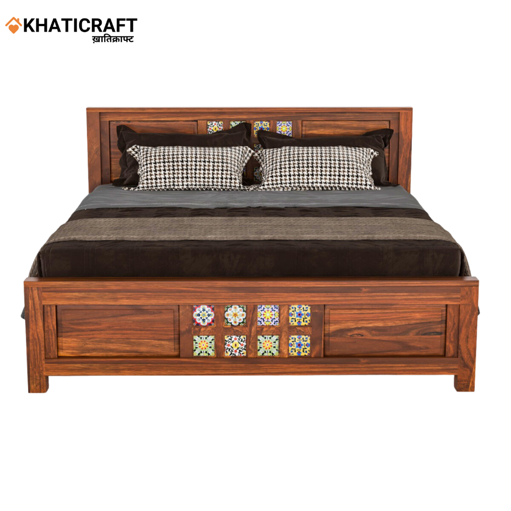 Chitra Solid Wood Sheesham Bed