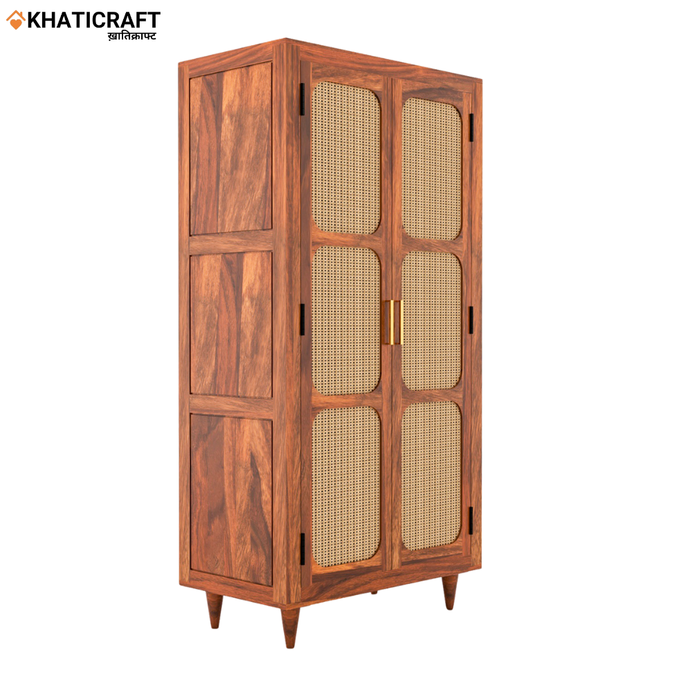 Rukm Solid Wood Sheesham Wardrobe