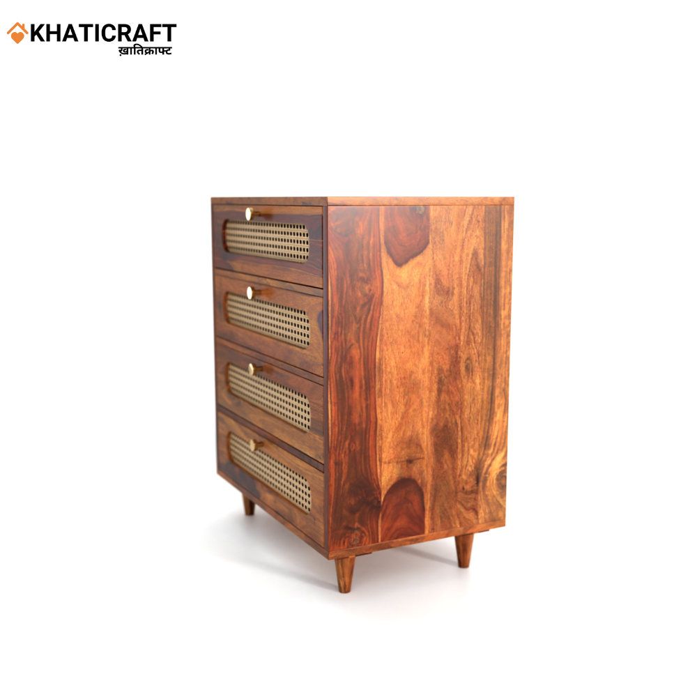 Rukm Solid Wood Sheesham Chest of Drawer