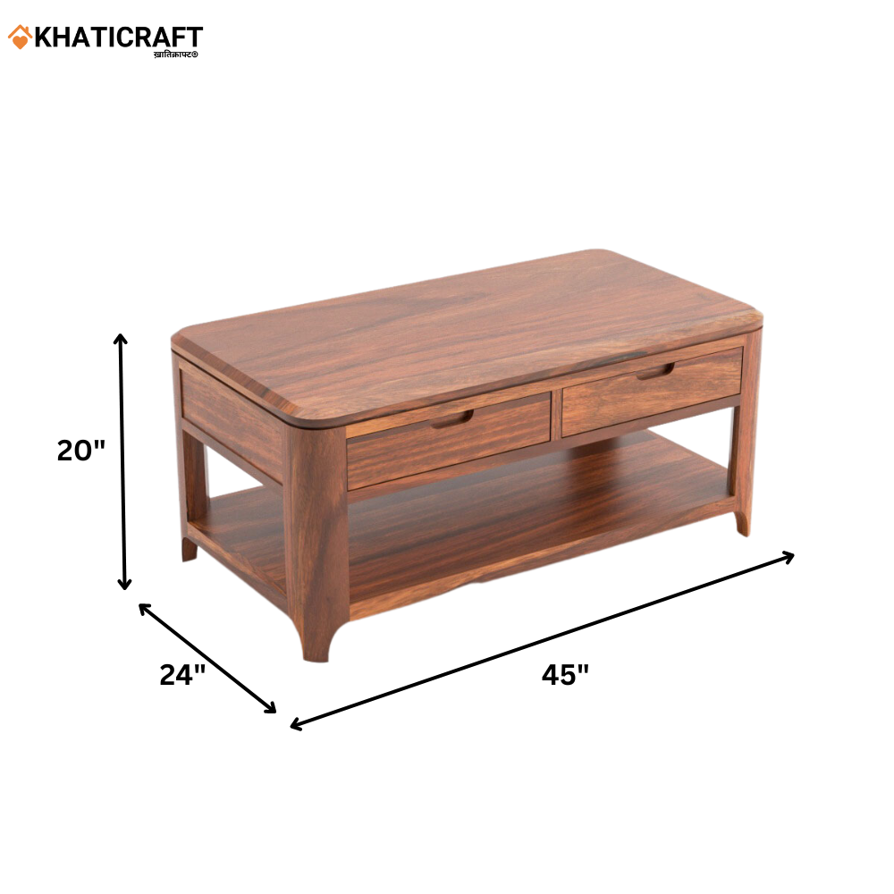 Rami Solid Wood Sheesham Coffee Table