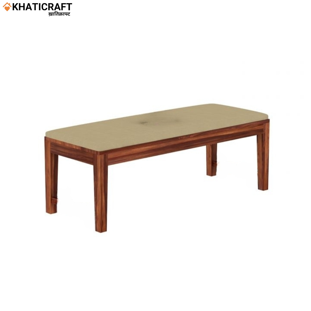 Hina Hana Solid Wood Sheesham 6 Seater Dining Set with Cushioned Bench