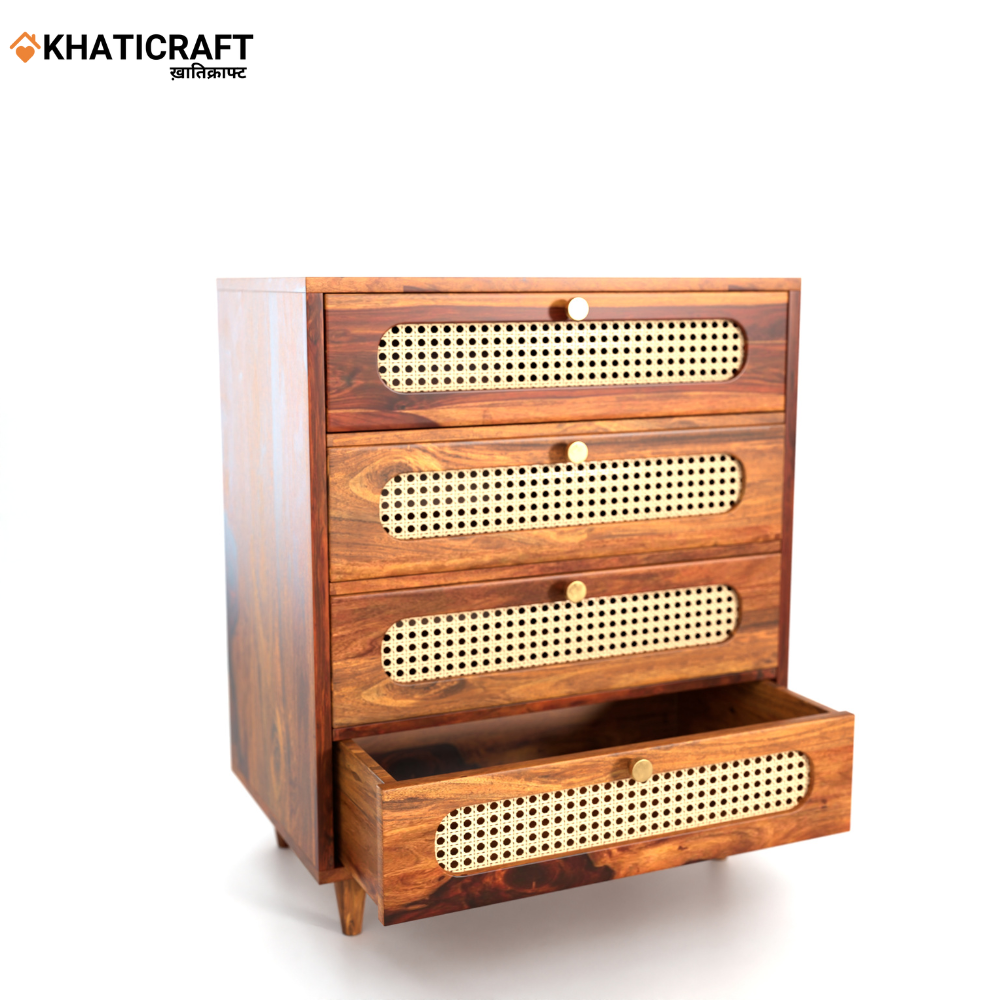 Rukm Solid Wood Sheesham Chest of Drawer