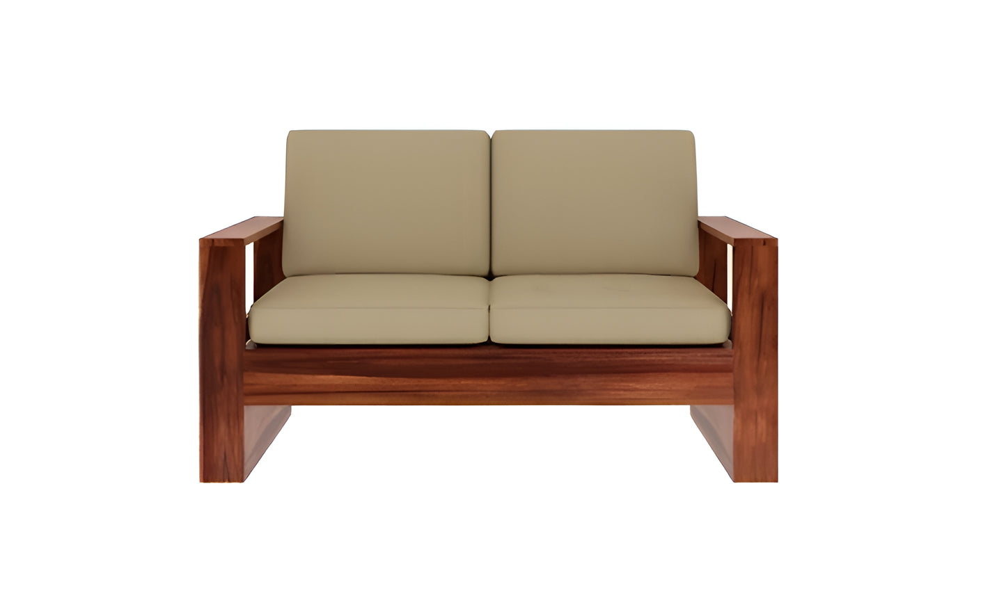 Vitra Solid Wood Sheesham 5 Seater Sofa