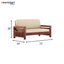 Molai Solid Wood Sheesham 5 Seater Sofa